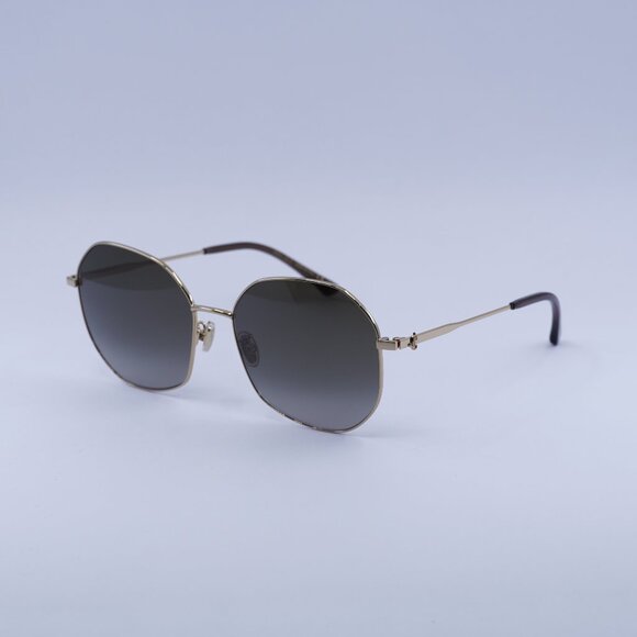 Jimmy Choo ASTRA/F/SK 0000 HA Sunglasses Gold Geometric Frame, Brown Lenses main image 4
